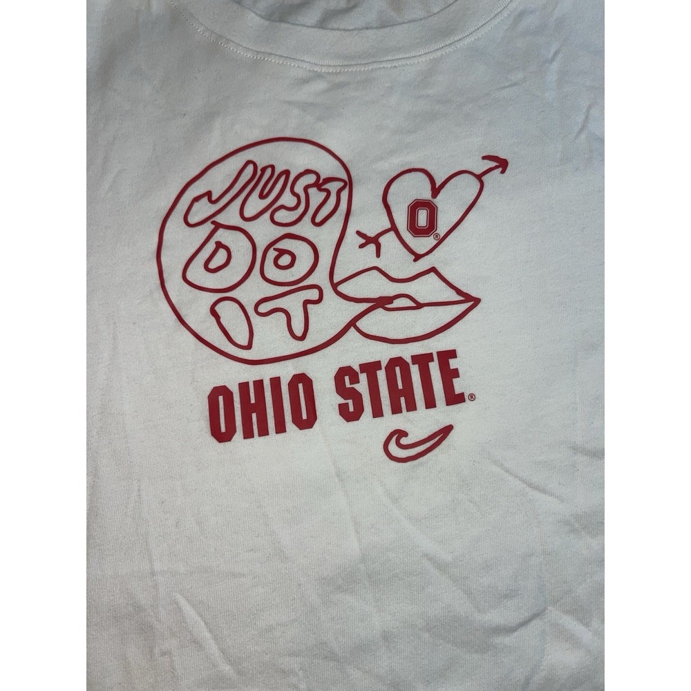The Nike Tee Just Do It Ohio State Shirt Adult Medium White